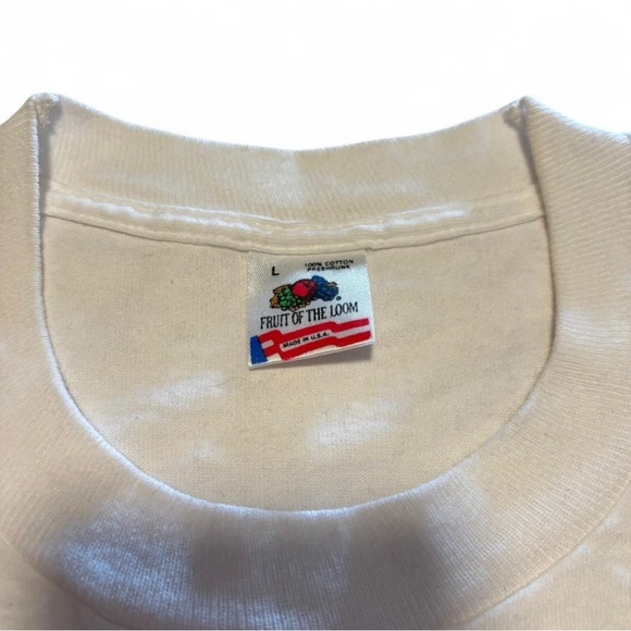 VTG 90s Naples Florida Tourist T-Shirt L Neon Fish Art Single Stitch USA FOTL - Picture 7 of 7